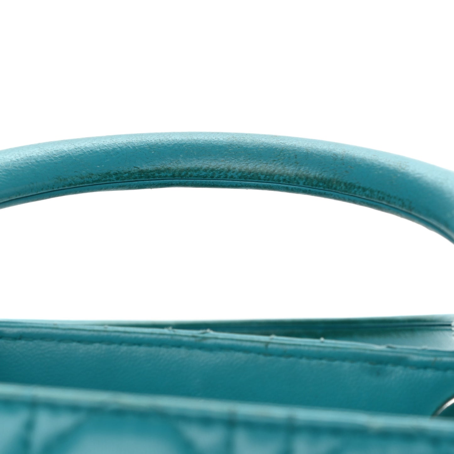 Lambskin Cannage Medium Lady Dior Turquoise