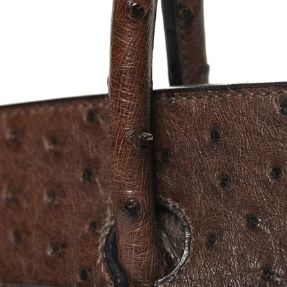 Hermes Ostrich Birkin 40 Noisette 12 of 14