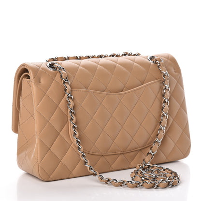 Chanel Lambskin Quilted Medium Double Flap Beige 3 of 11
