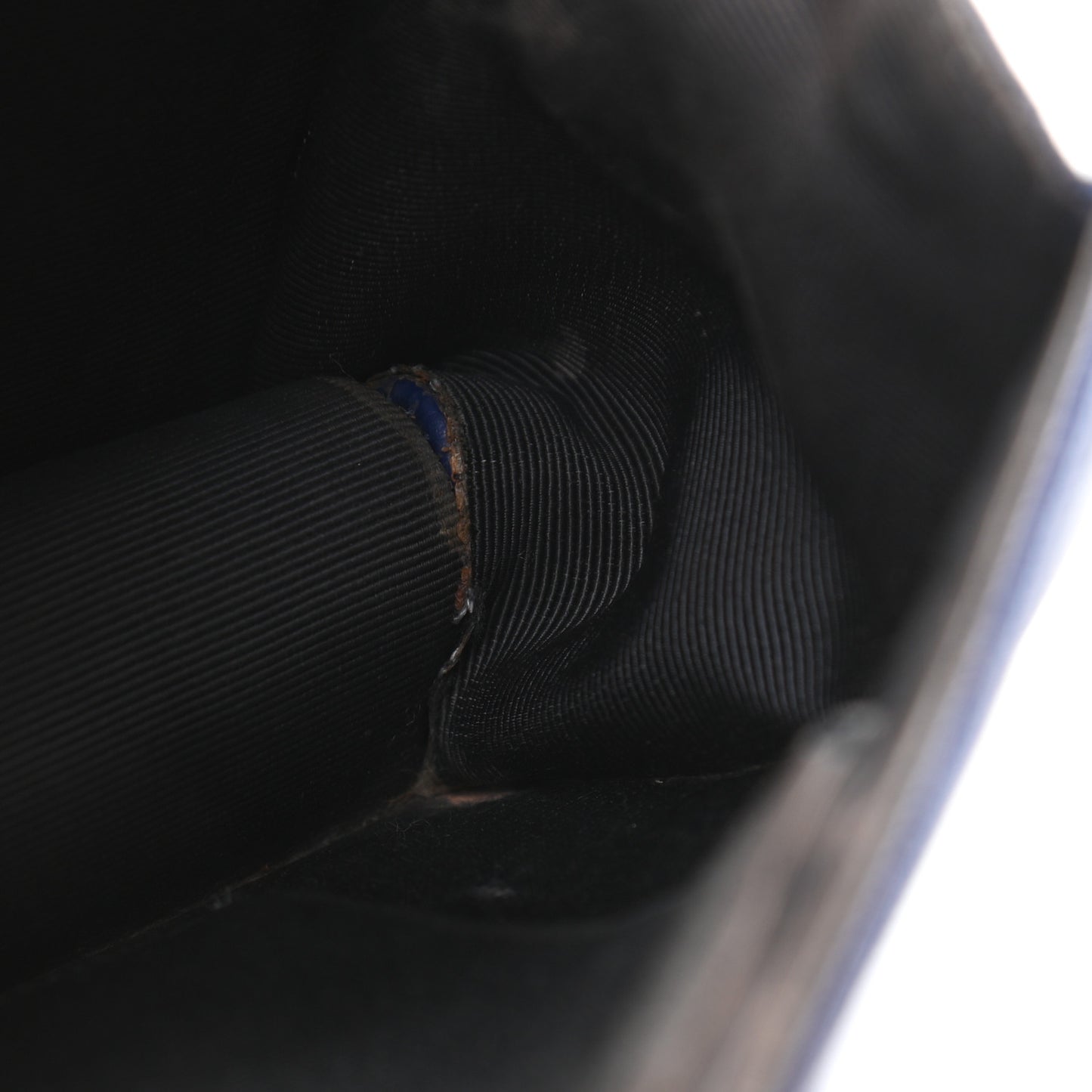 Grained Calfskin Medium Diorama Flap Bag Blue