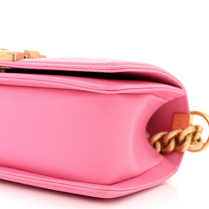 Chanel Calfskin Quilted Small Boy Flap Pink 10 of 12