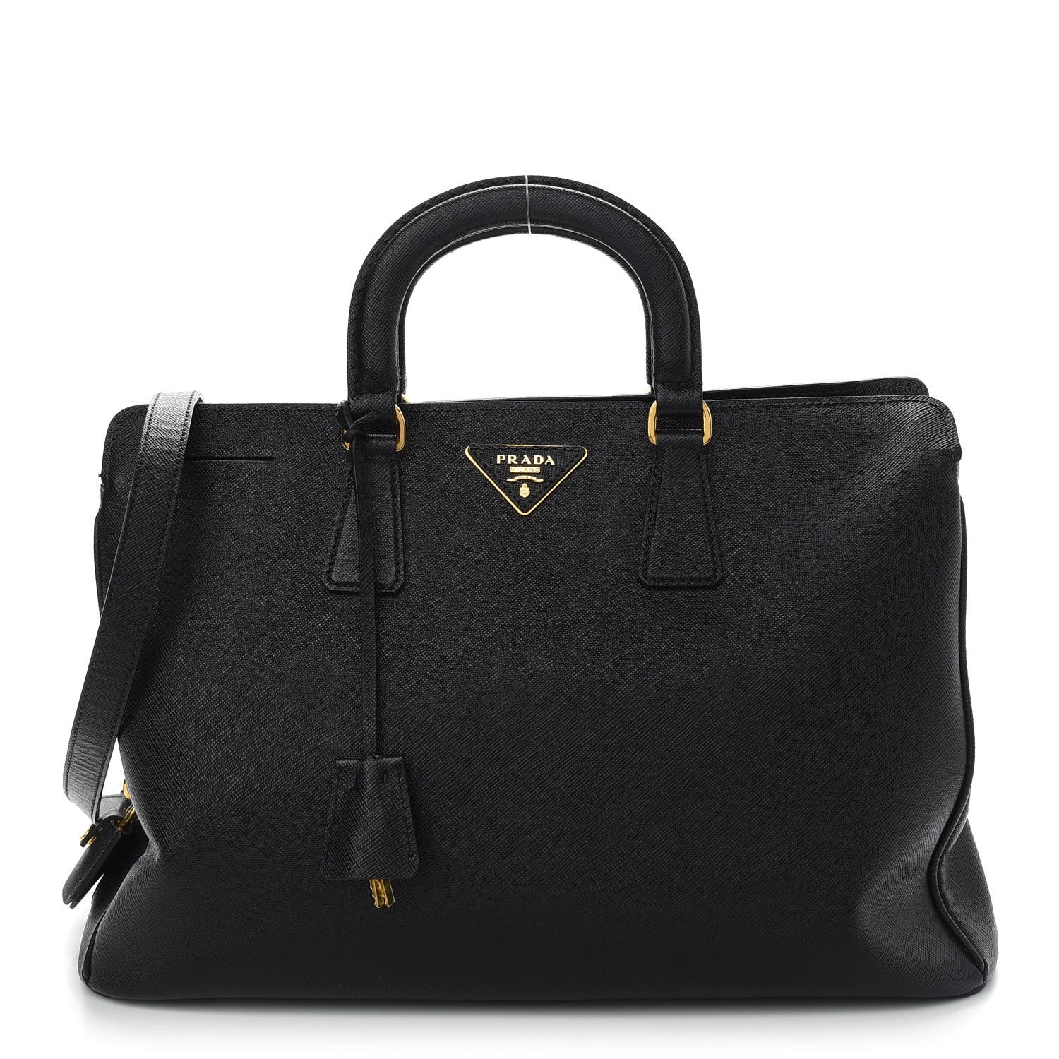 Prada Saffiano Tote Black 1 of 7