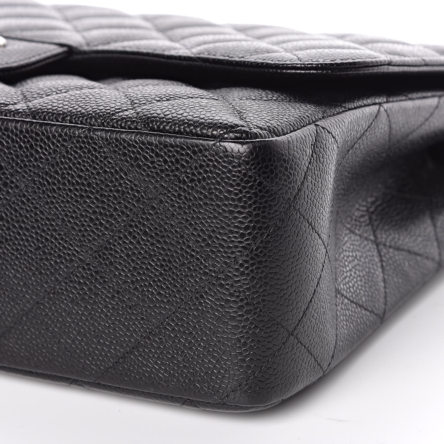 Chanel Caviar Quilted Jumbo Single Flap Black 9 of 11