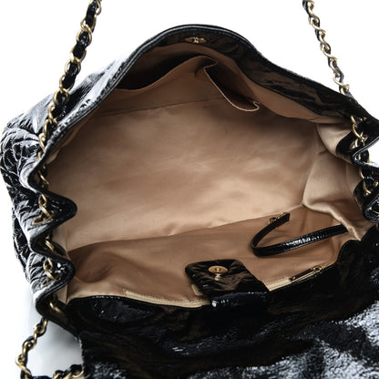 Chanel Vinyl XL Rock and Chain Flap Black 5 of 7