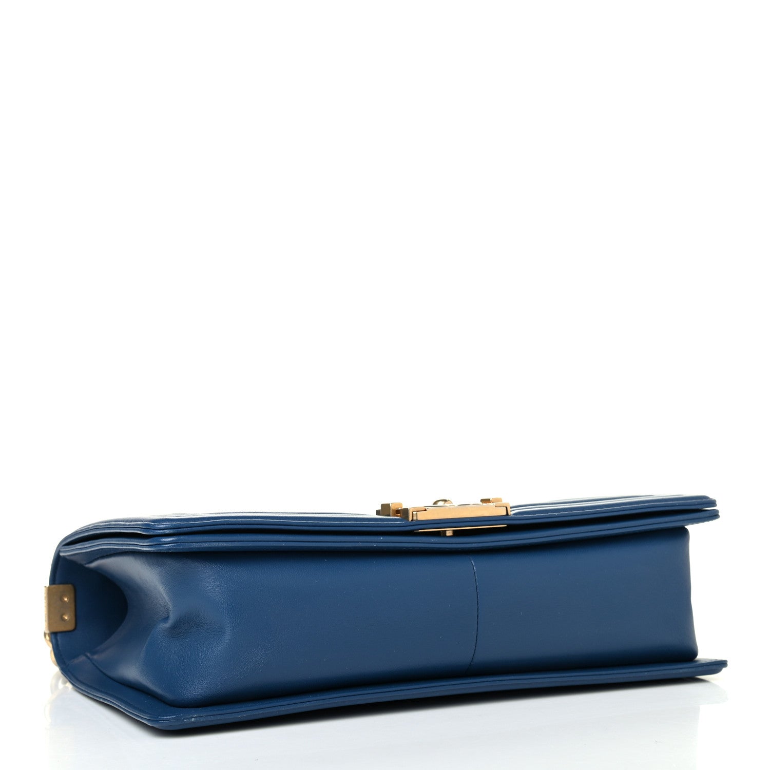 Chanel Lambskin Quilted New Medium Boy Flap Dark Navy Blue 3 of 4