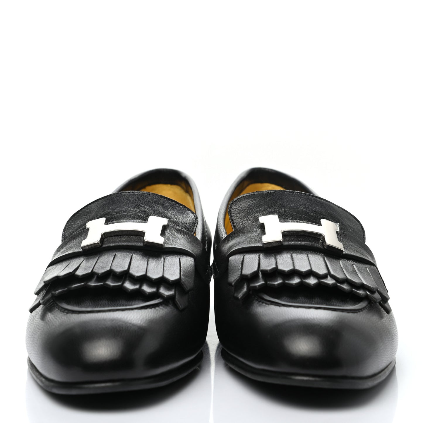 Goatskin Womens Royal Loafers 38 Black