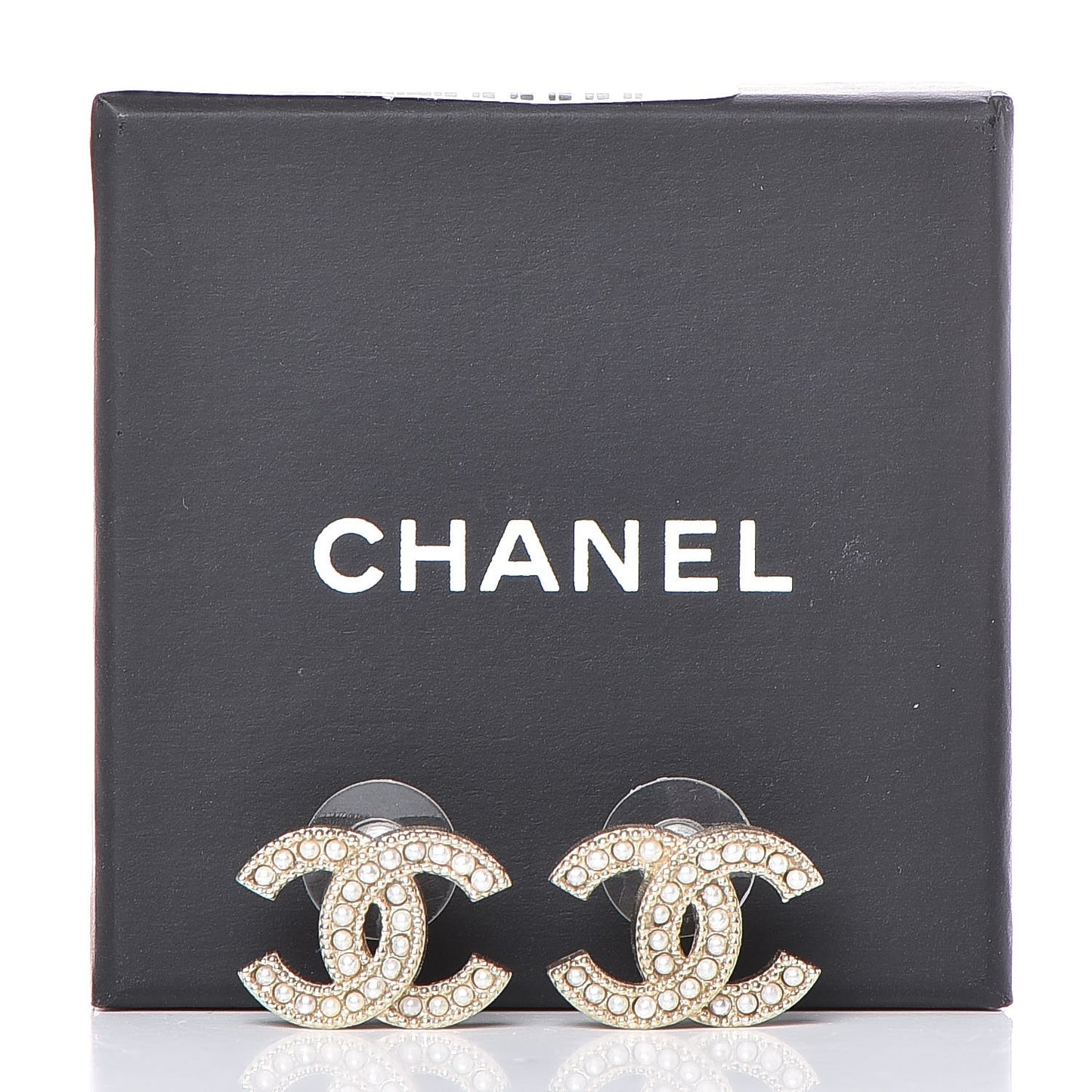Pearl CC Earrings Gold