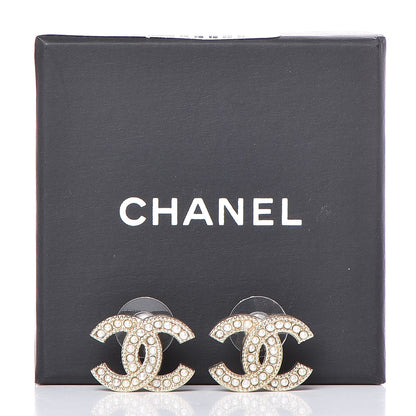 Chanel Pearl CC Earrings Gold 5 of 5