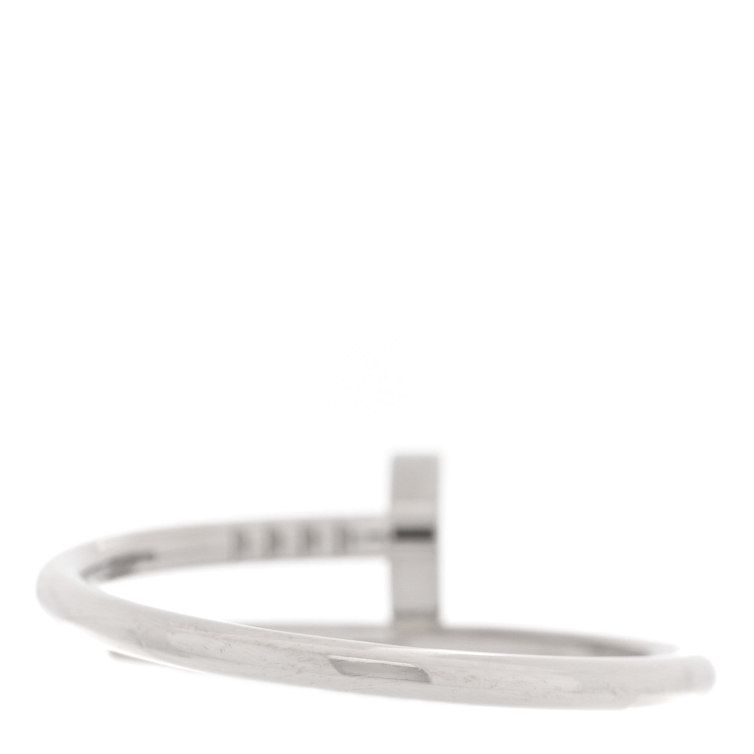 Cartier 18K White Gold Small Juste Un Clou Ring 60 9 3 of 5