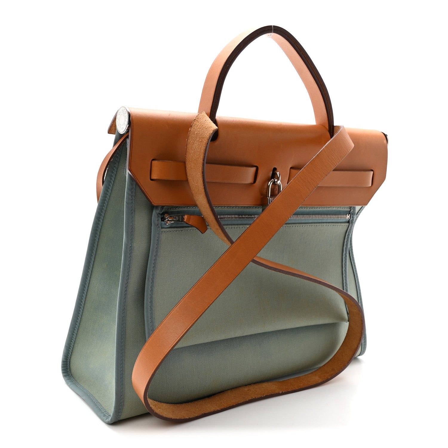 Hermes Vache Hunter Toile Herbag Zip 31 PM 3 of 10