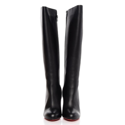 Christian Louboutin Calfskin Suede Acheval 100 Tall Boots 39.5 Black 2 of 8