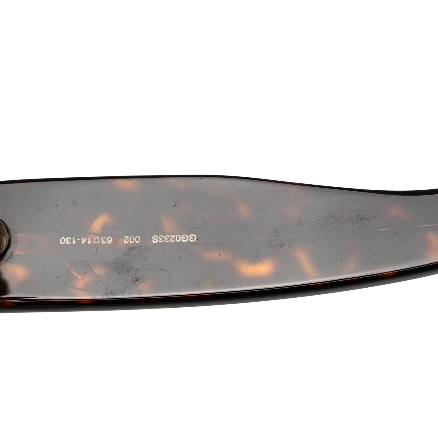 Oval Sunglasses GG0233S Tortoiseshell Gold