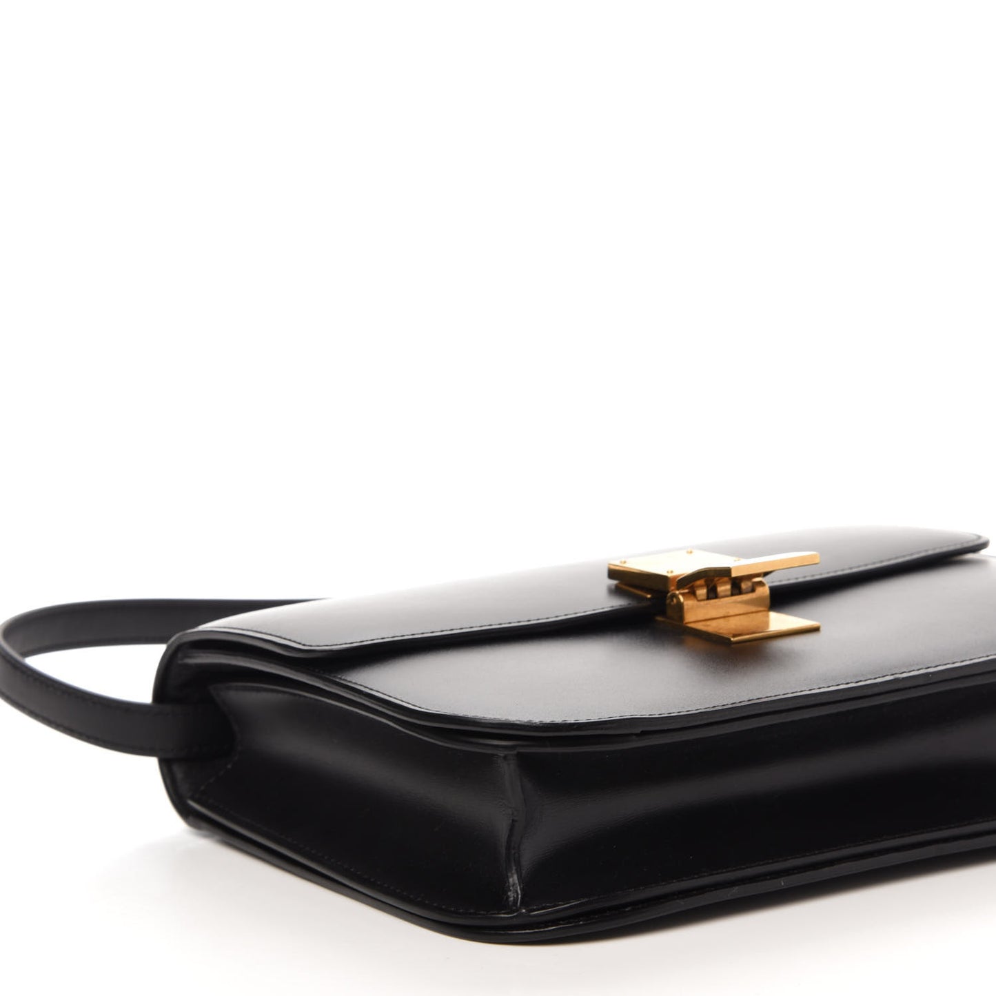 Box Calfskin Medium Classic Box Flap Black