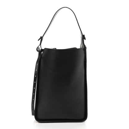 Balenciaga Calfskin Logo Embossed Small Tool 2.0 North-South Tote Black 3 of 10