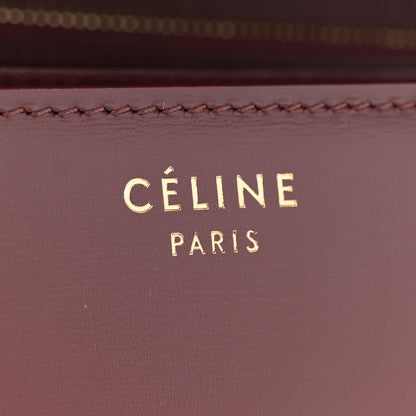 Celine Box Calfskin Medium Classic Box Flap Bag Burgundy 6 of 10