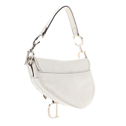 Christian Dior Calfskin Saddle Bag White 3 of 11