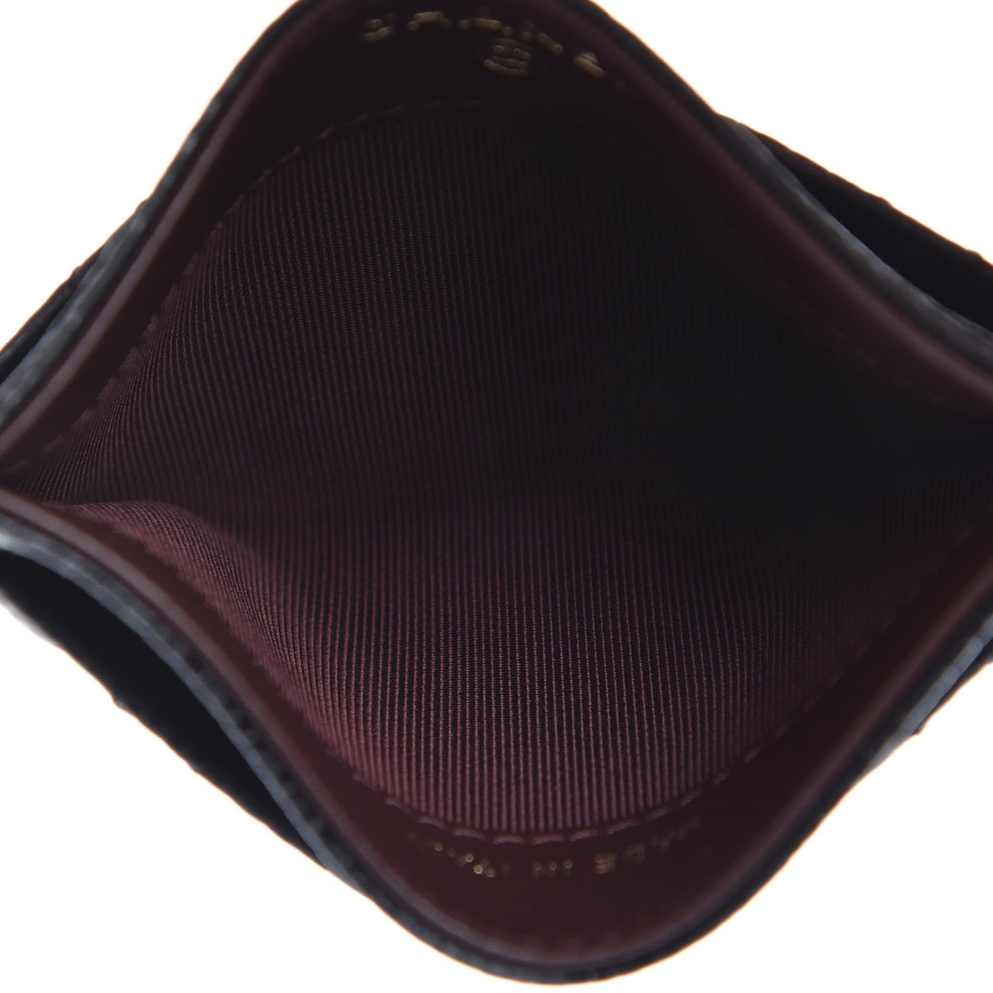 Caviar Quilted Card Holder Black