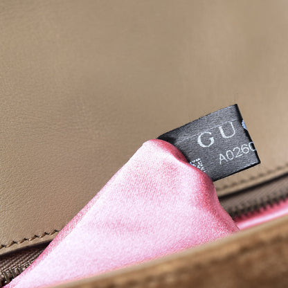 Gucci Velvet Matelasse Medium GG Marmont Shoulder Bag Taupe 6 of 10