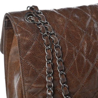 Chanel Crumpled Grained Calfskin Jumbo CC Crave Flap Beige 11 of 12