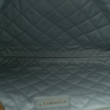 Chanel Shiny Calfskin Quilted Small Chanel 22 Light Blue 6 of 13