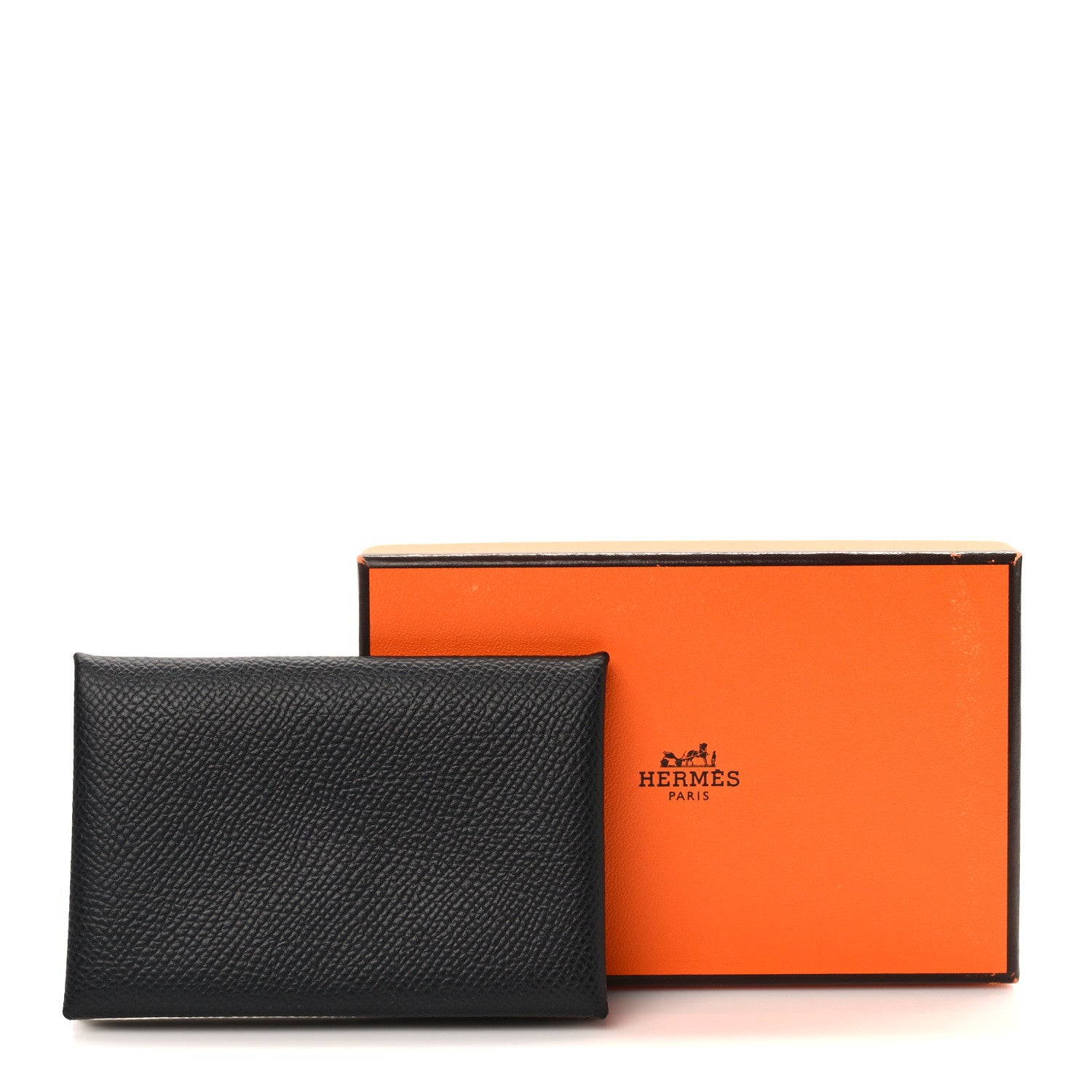 Hermes Epsom Calvi Card Case Black 7 of 7