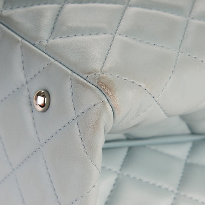 Chanel Lambskin Quilted Daily Shopping Tote Light Blue 8 of 11