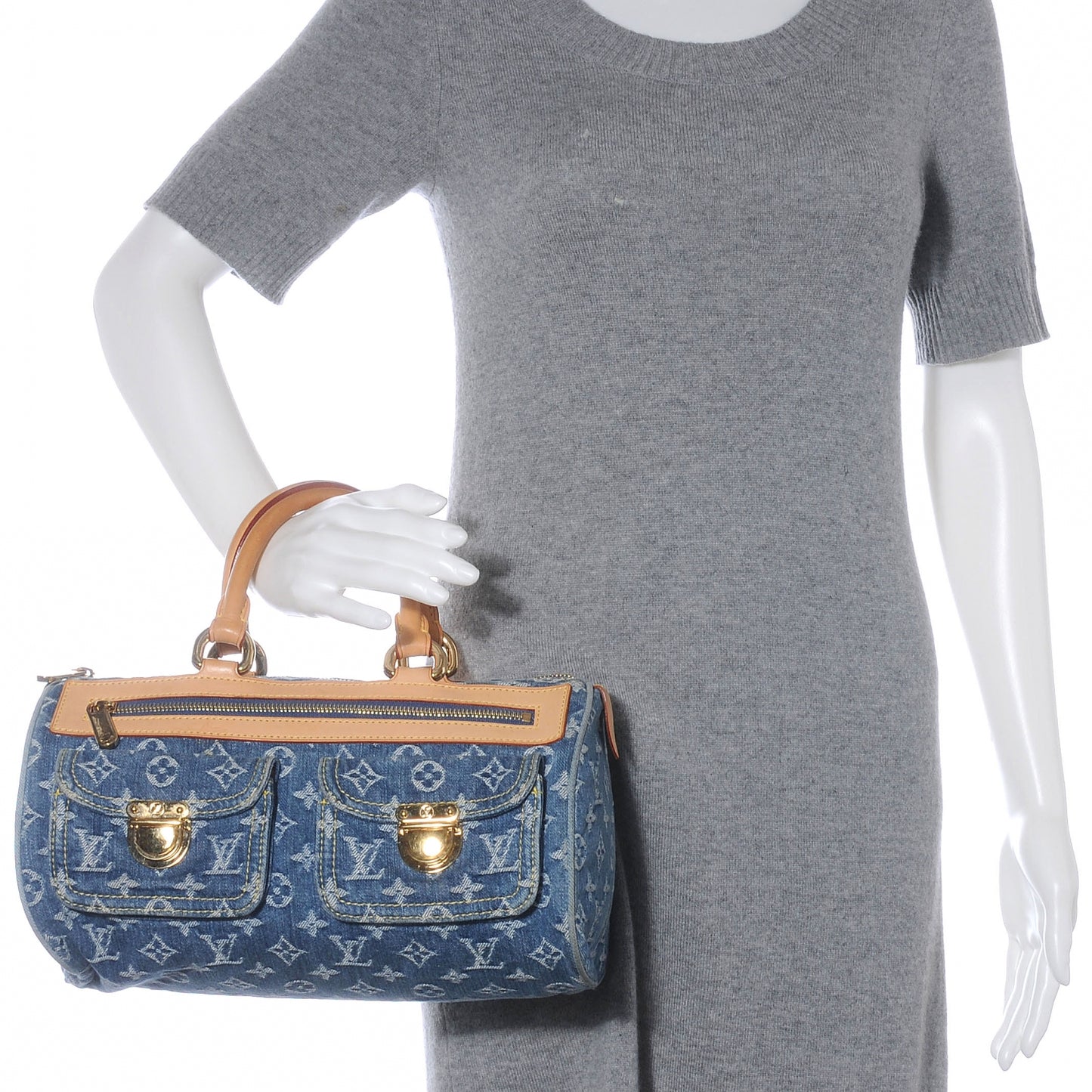 Monogram Denim Neo Speedy Blue