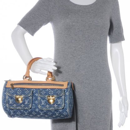 Louis Vuitton Monogram Denim Neo Speedy Blue 2 of 9