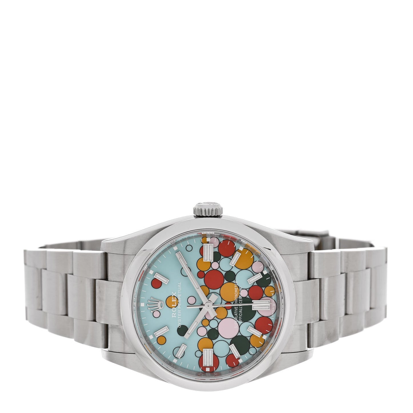 Stainless Steel 36mm Oyster Perpetual Watch Celebration Dial 126000