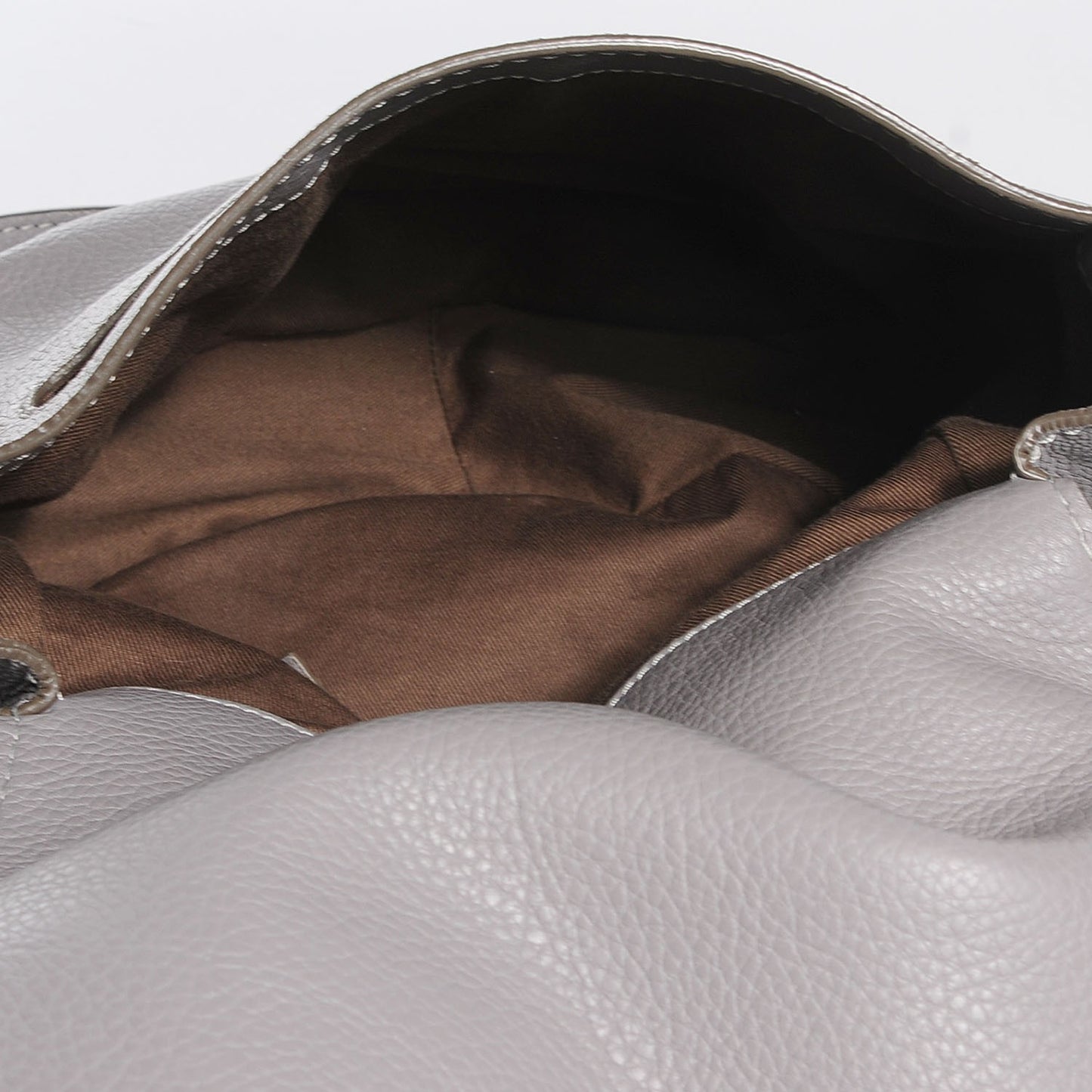 Calfskin Medium Marcie Round Crossbody Bag Cashmere Grey
