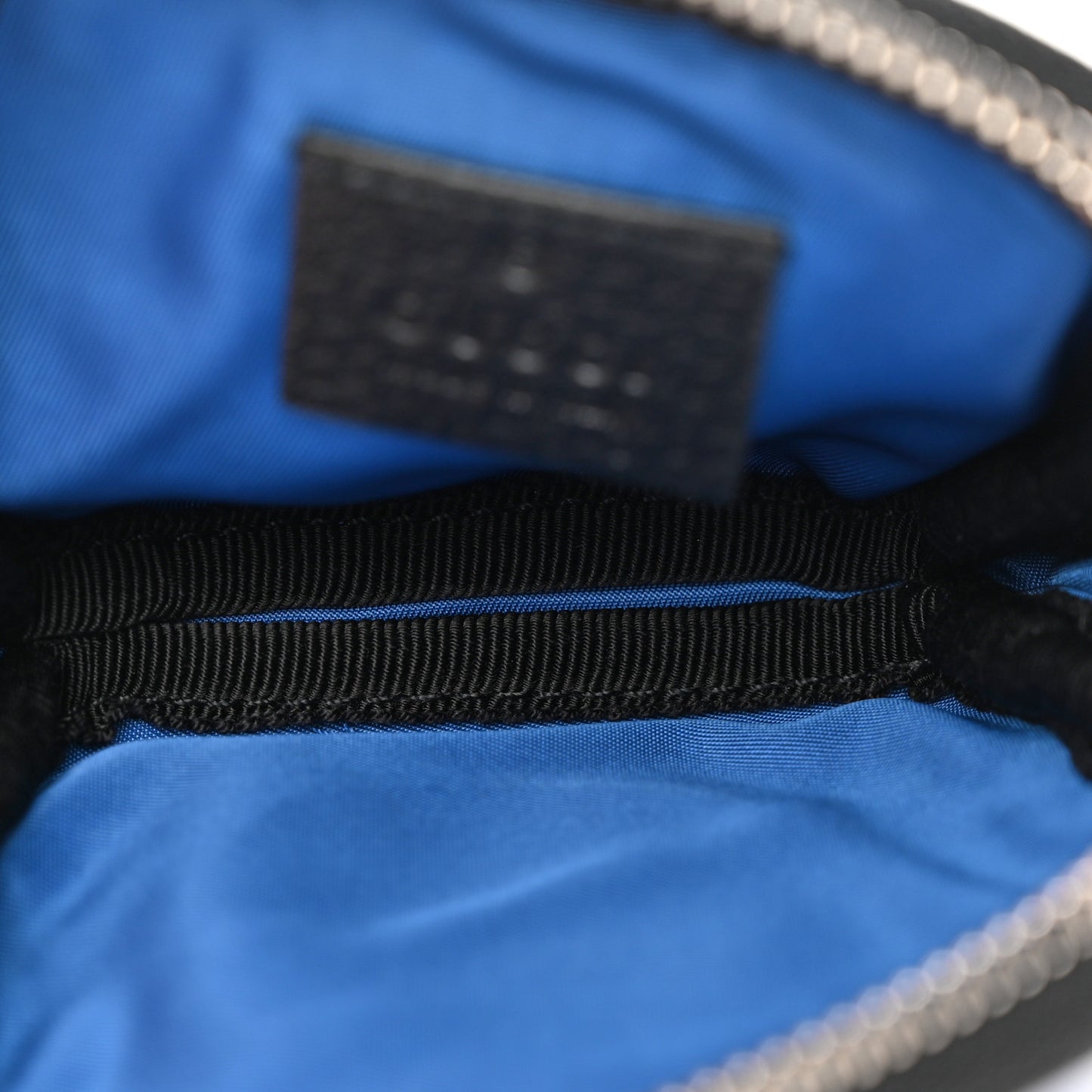 Econyl Nylon Monogram Off The Grid Headphone Case Guilted Blue Black