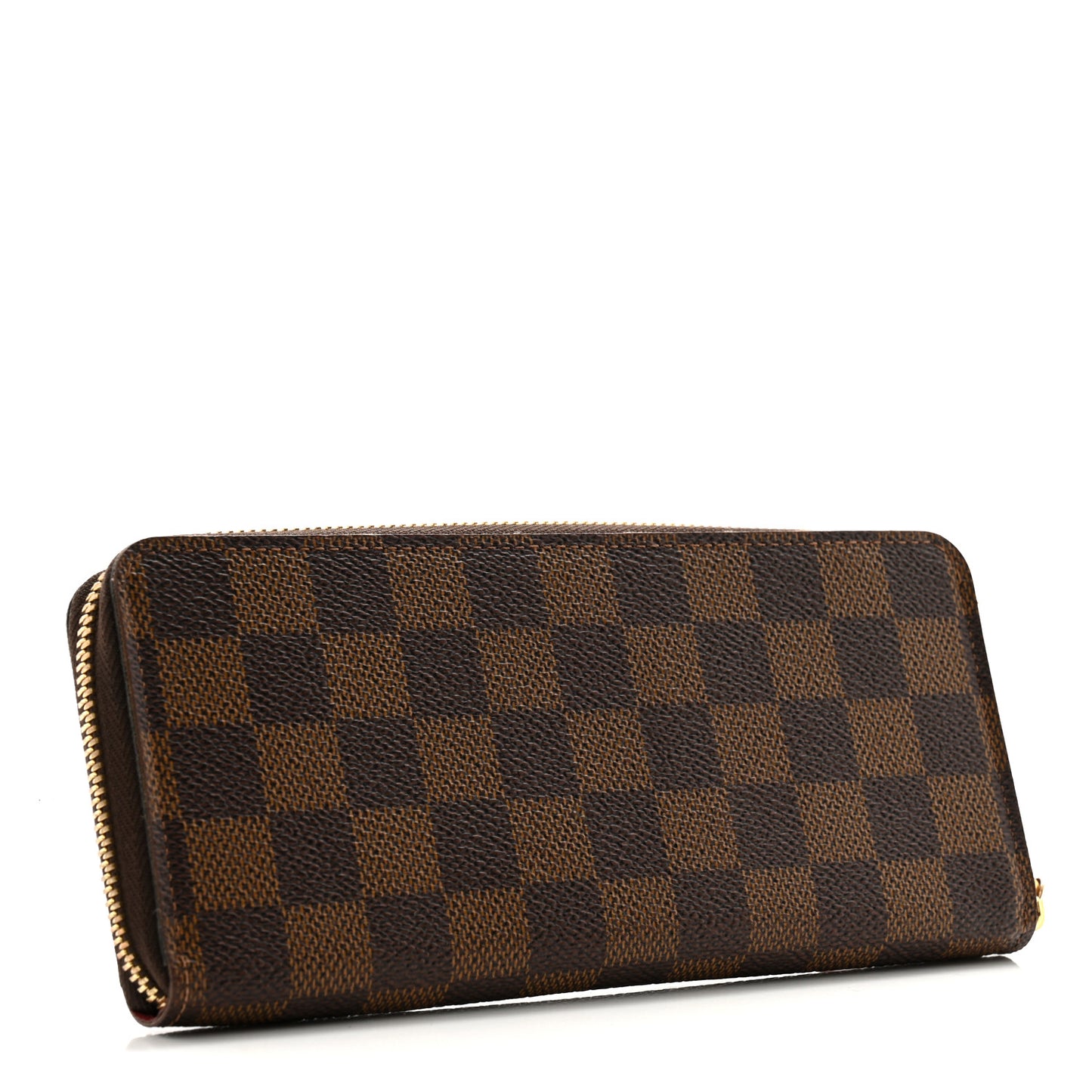 Damier Ebene Clemence Wallet Cherry