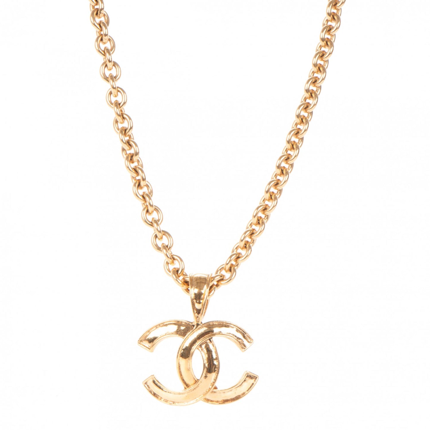 CC Pendant Necklace Gold