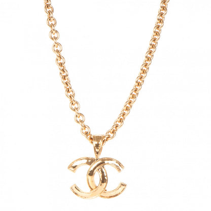 Chanel CC Pendant Necklace Gold 1 of 4