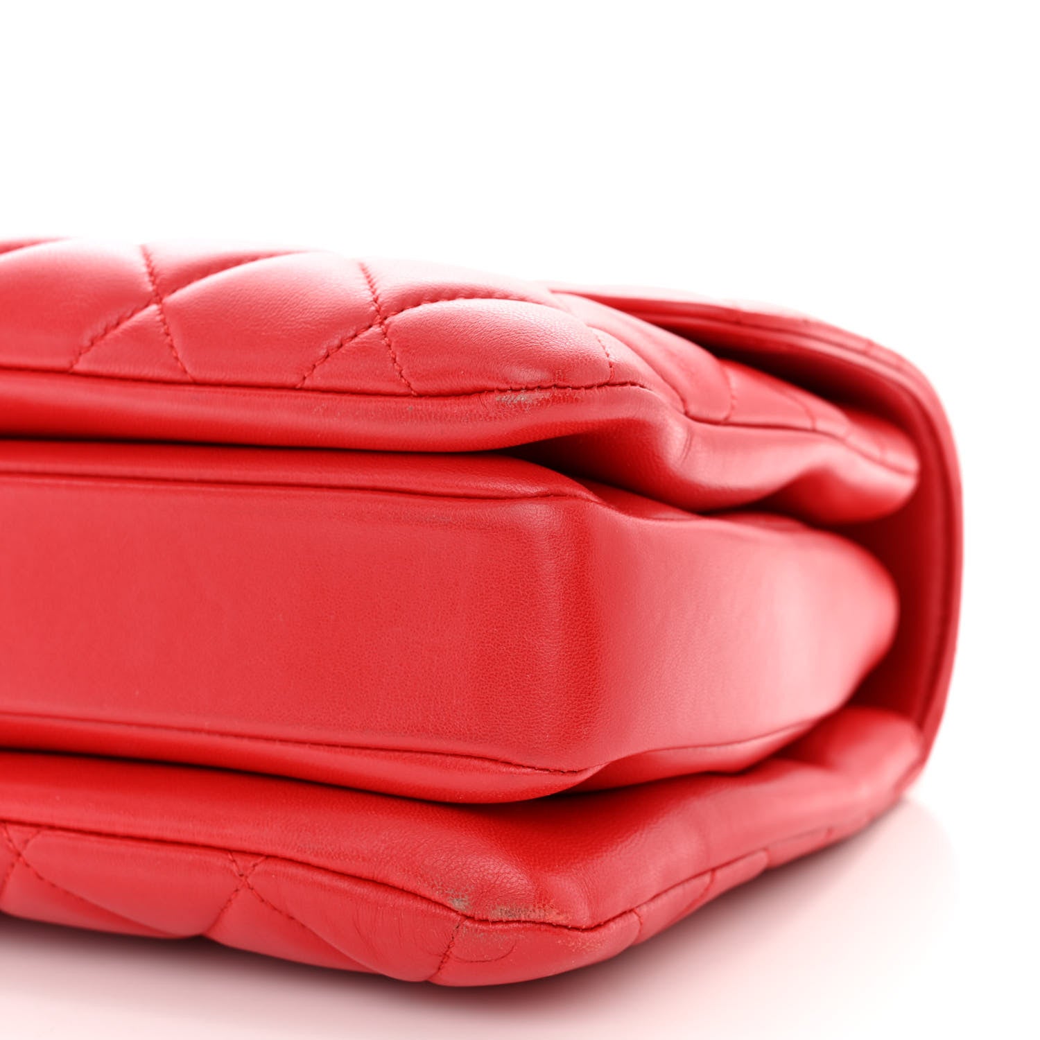 Chanel Lambskin Quilted Medium Trendy CC Flap Dual Handle Bag Red 10 of 13