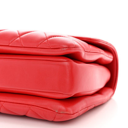 Chanel Lambskin Quilted Medium Trendy CC Flap Dual Handle Bag Red 10 of 13