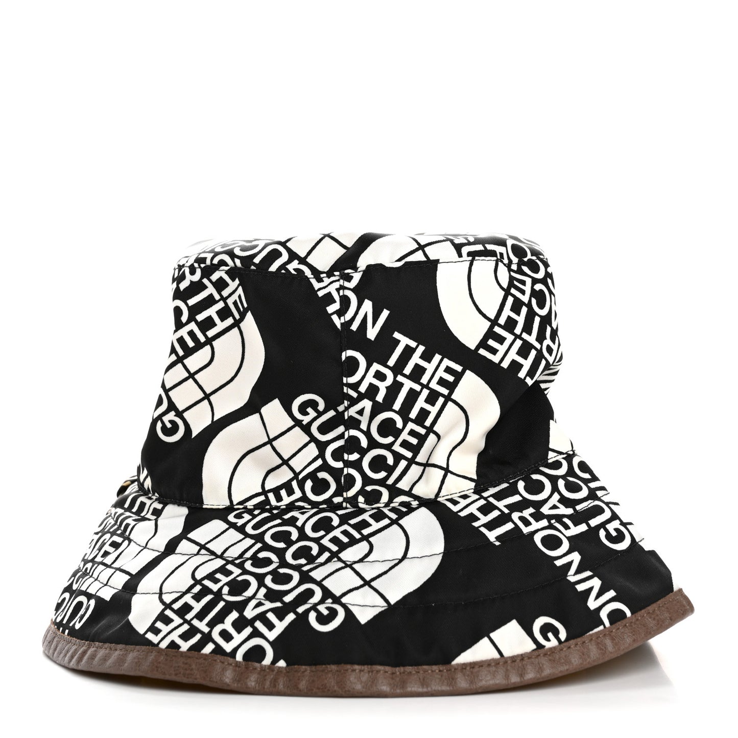 X THE NORTH FACE Nylon Reversible Self-Tie Bucket Hat M Black Yellow