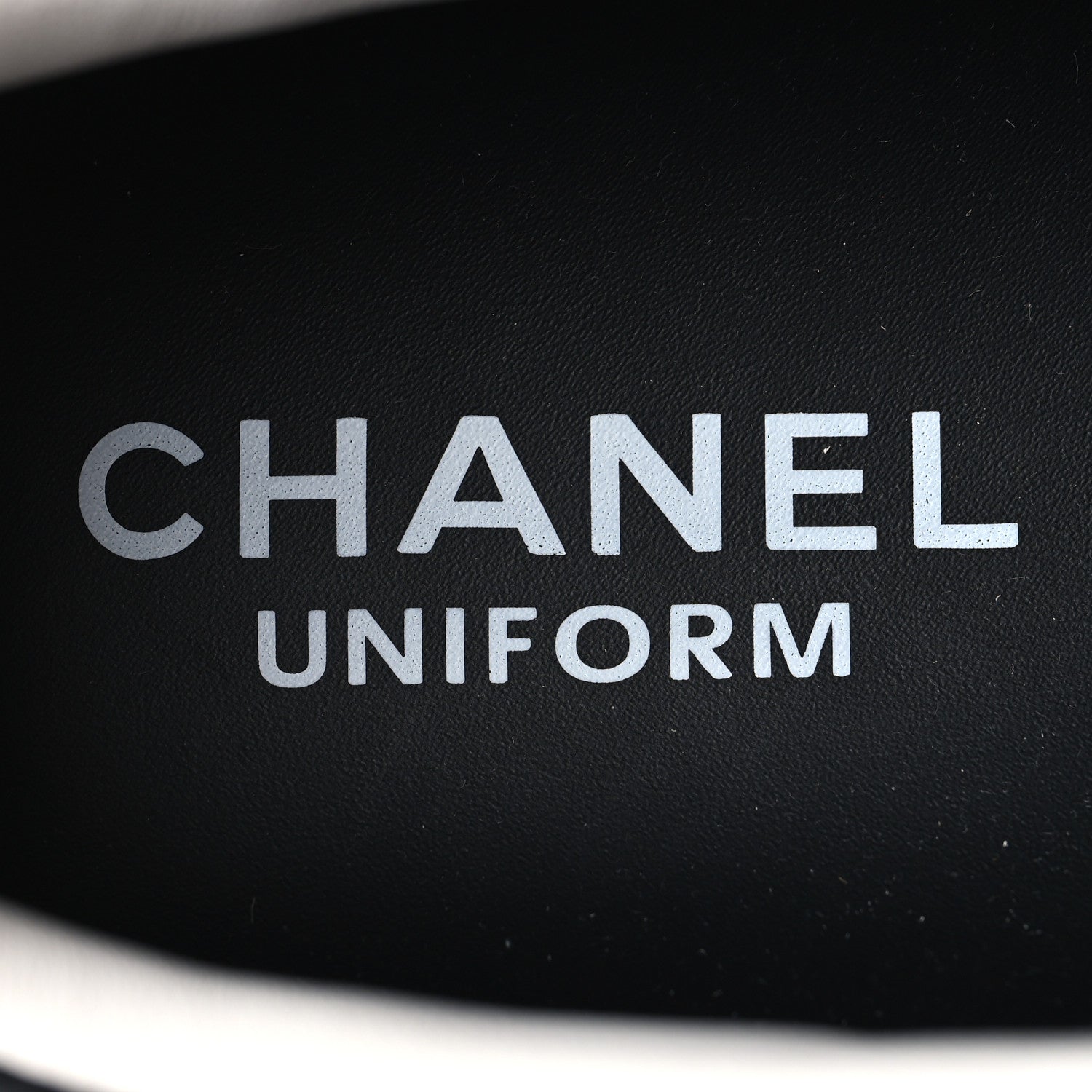 Chanel Calfskin CC Mens Uniform Sneakers 43 Black 8 of 8