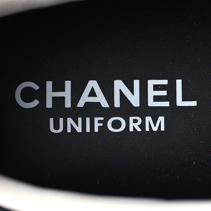 Chanel Calfskin CC Mens Uniform Sneakers 43 Black 8 of 8