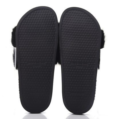 Givenchy Mink Rubber Slide Sandals 38 Black 6 of 11