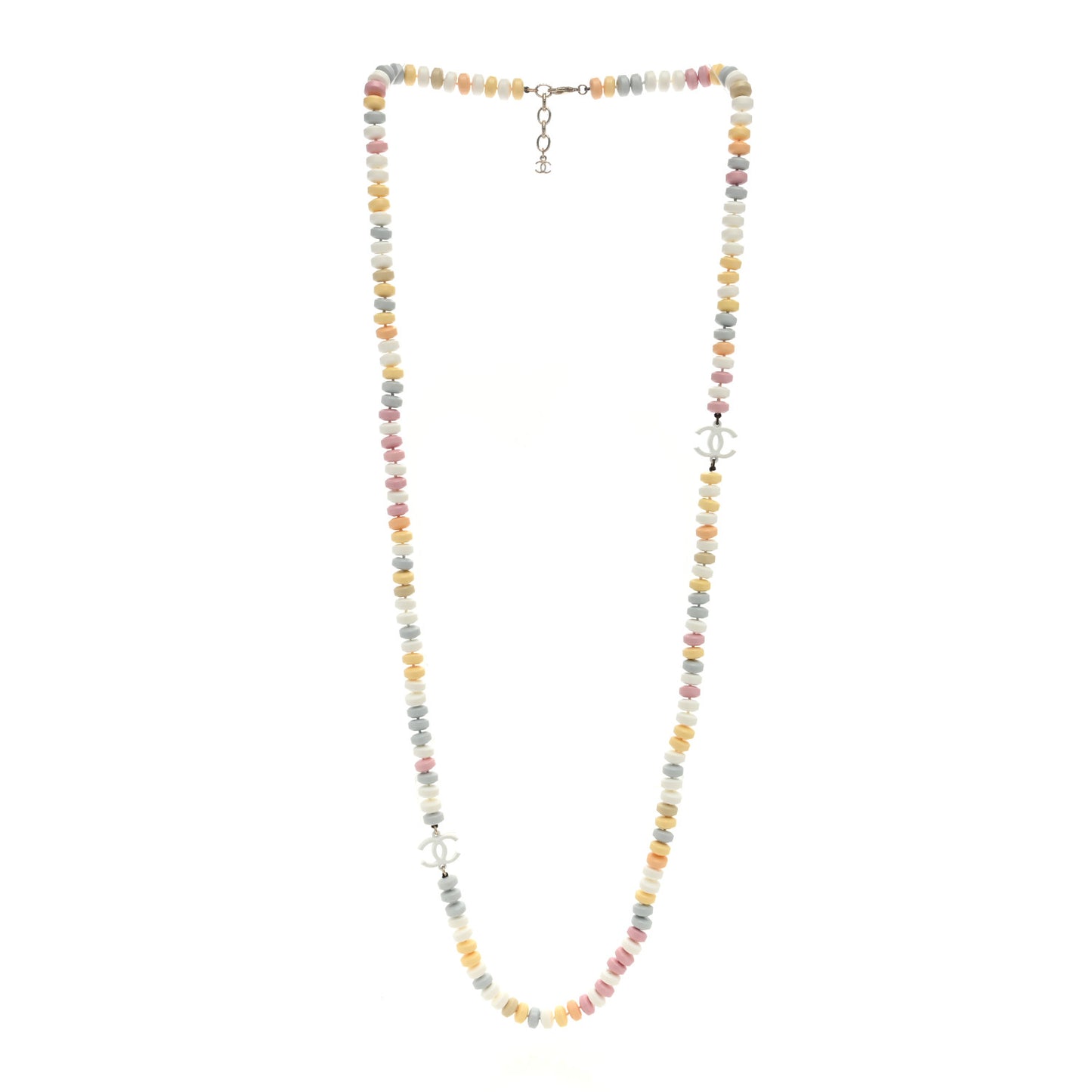 Candy CC Double Strand Necklace Multicolor