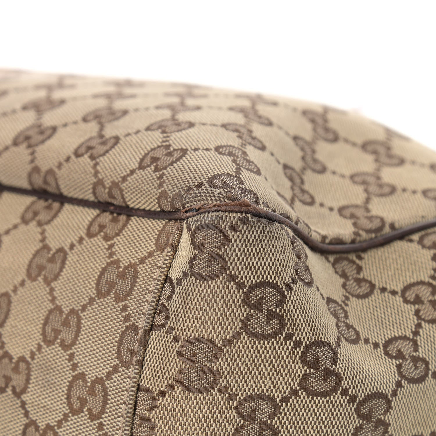 Gucci Monogram Large Positano Tote Brown 9 of 24
