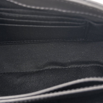 Saint Laurent Calfskin Y Quilted Monogram Toy Loulou Crossbody Bag Storm 5 of 11