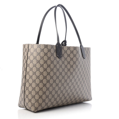Gucci Calfskin GG Supreme Monogram Medium Reversible Tote Black 3 of 9