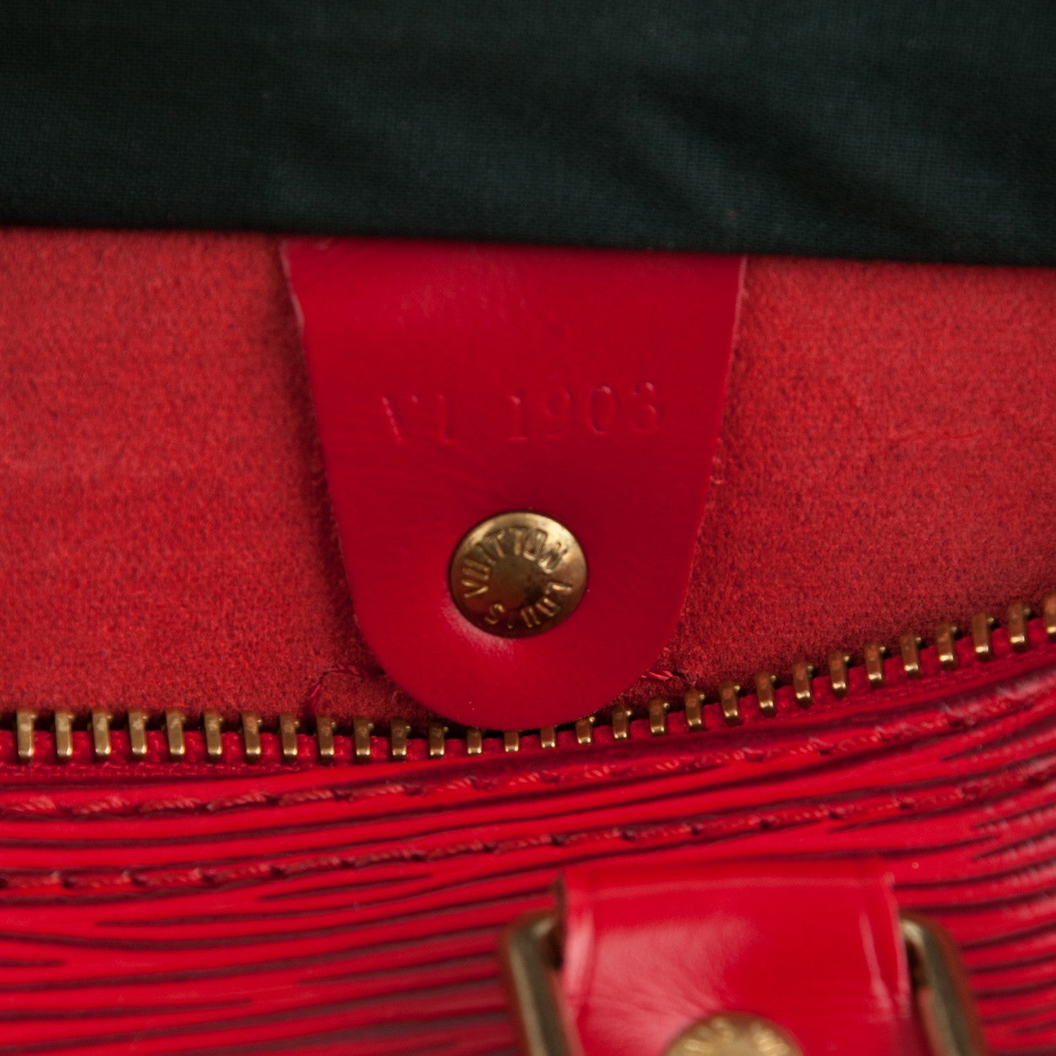 Louis Vuitton Epi Speedy 25 Castillan Red 7 of 7
