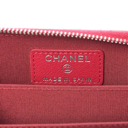 Chanel Sheepskin Quilted Mademoiselle Vintage Zip Coin Purse Pink 6 of 10