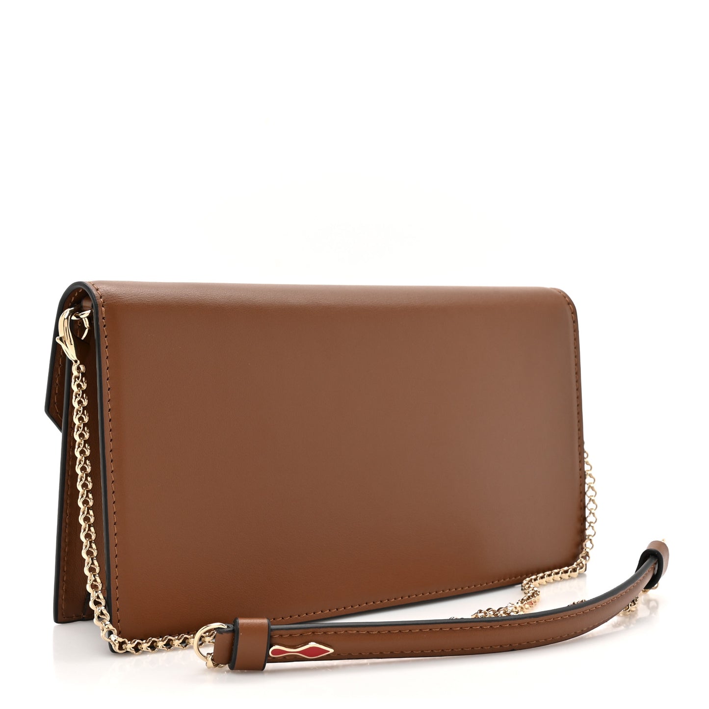 Calfskin Loubi54 Crossbody Clutch Biscotto