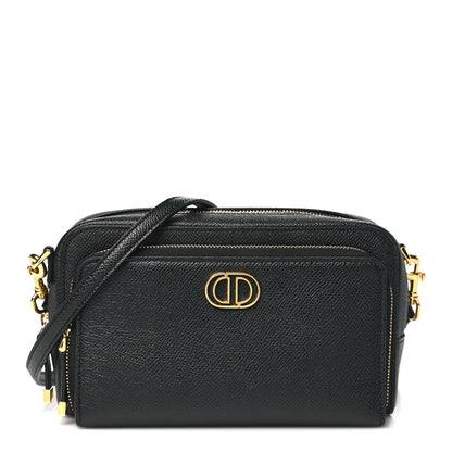 Christian Dior Grained Calfskin Caro Double Pouch Black 1 of 11