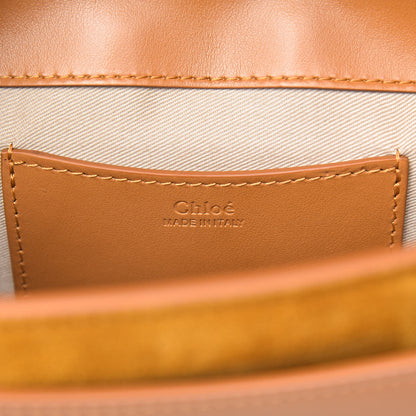 Chloe Calfskin Suede Large Tess Bag Autumnal Brown 6 of 10