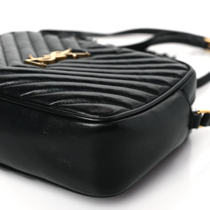 Saint Laurent Calfskin Matelasse Monogram Lou Camera Bag Black 8 of 9